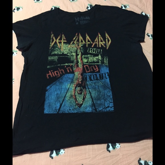 def leppard high n dry shirt